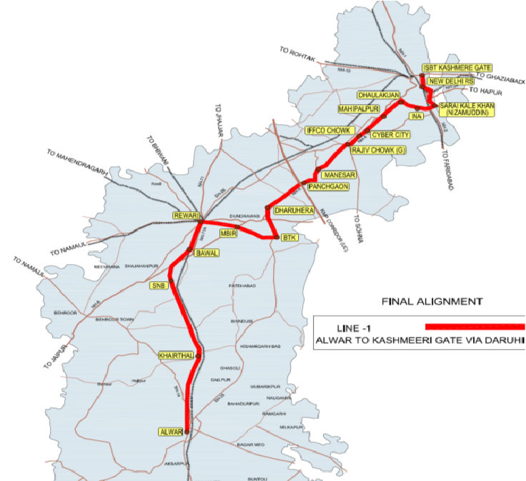 delhi-alwar-corridor-map delhi-alwar-corridor-map