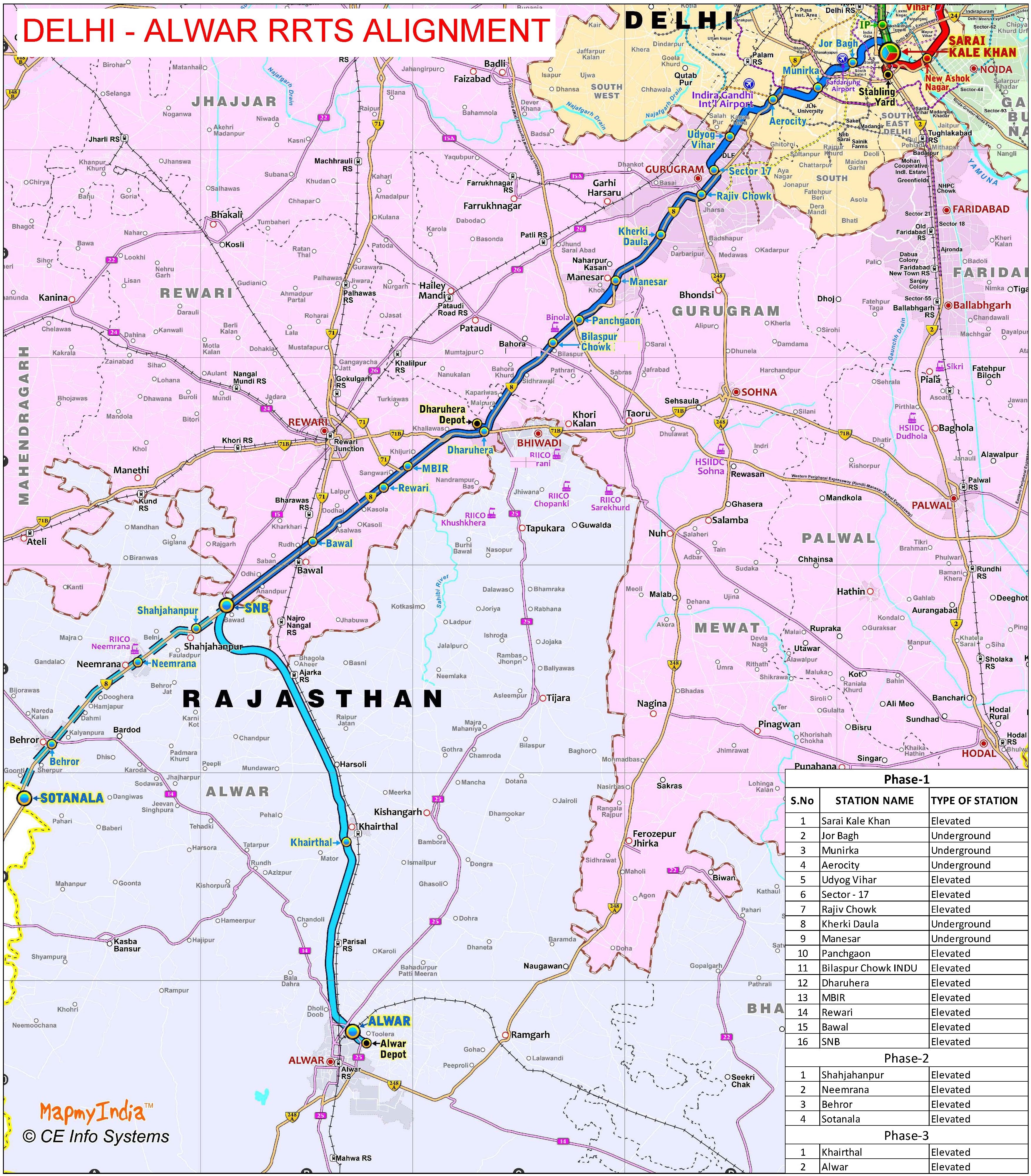 delhi-alwar-corridor-map delhi-alwar-corridor-map