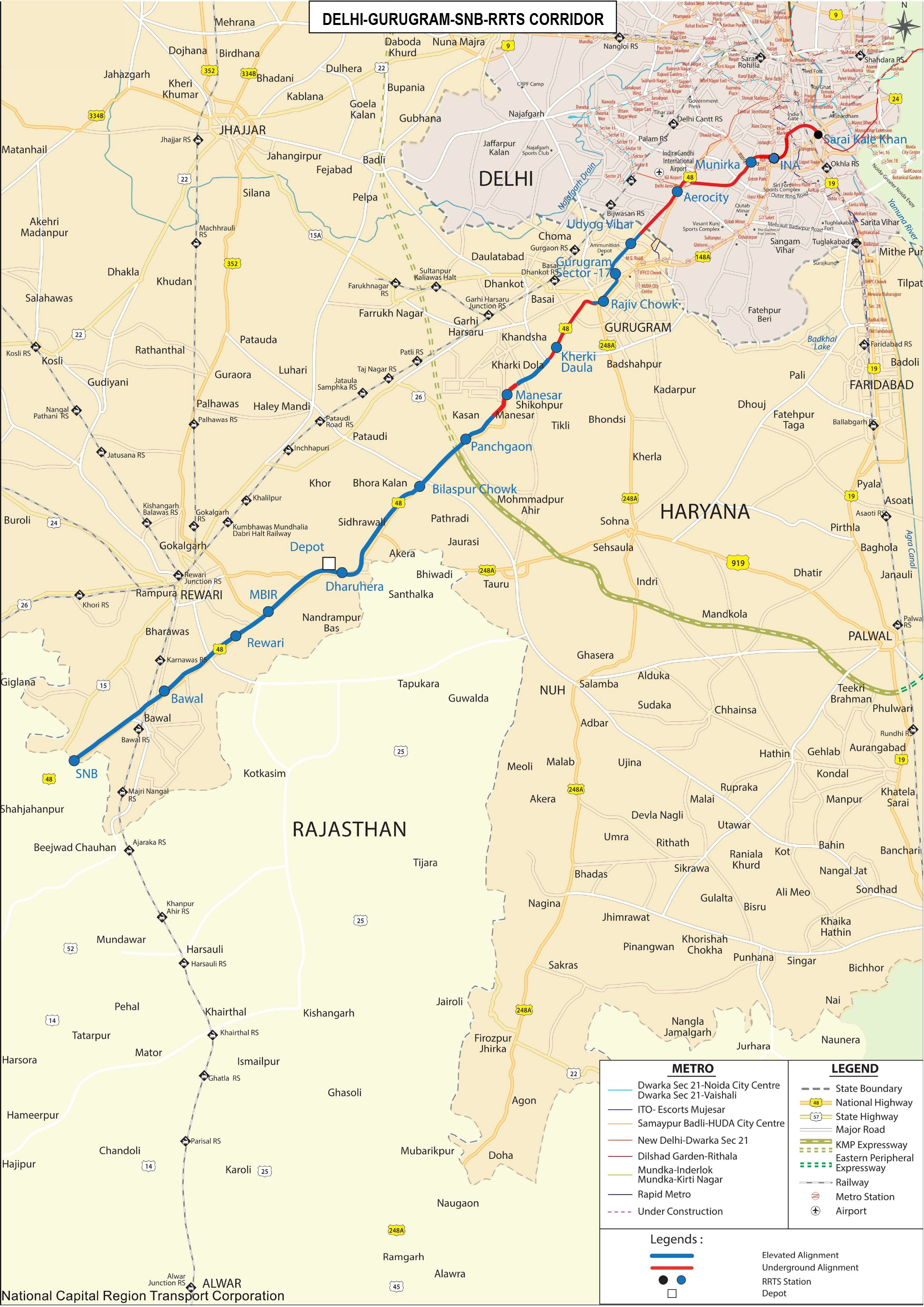 Route map SKK-INA-SNB