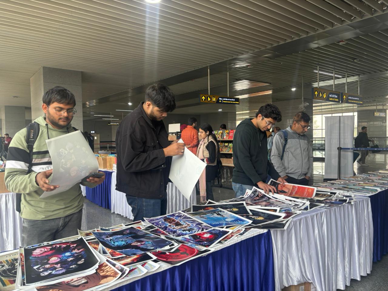 Book fair at Anand Vihar Namo Bharat Station