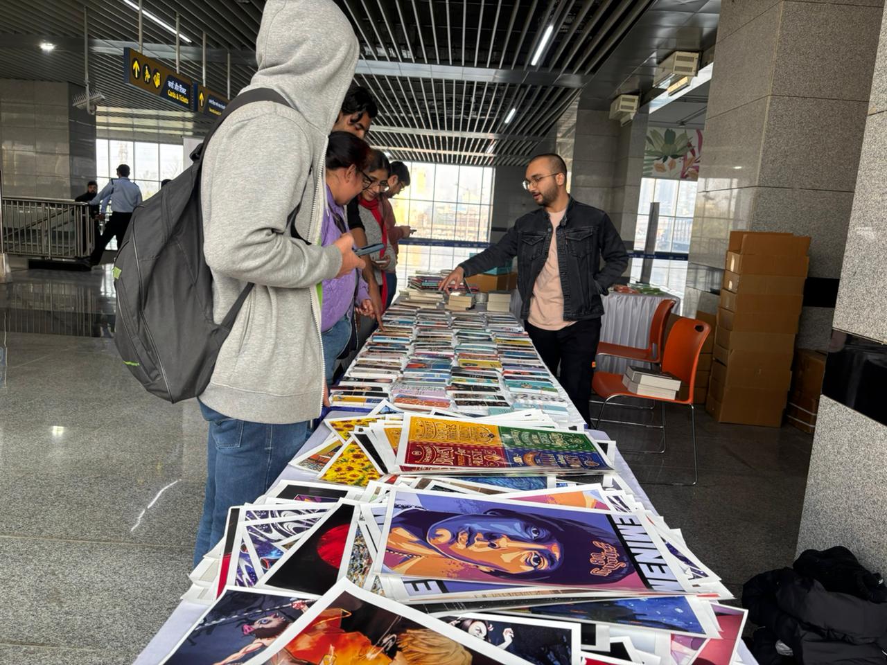 Book fair at Anand Vihar Namo Bharat Station