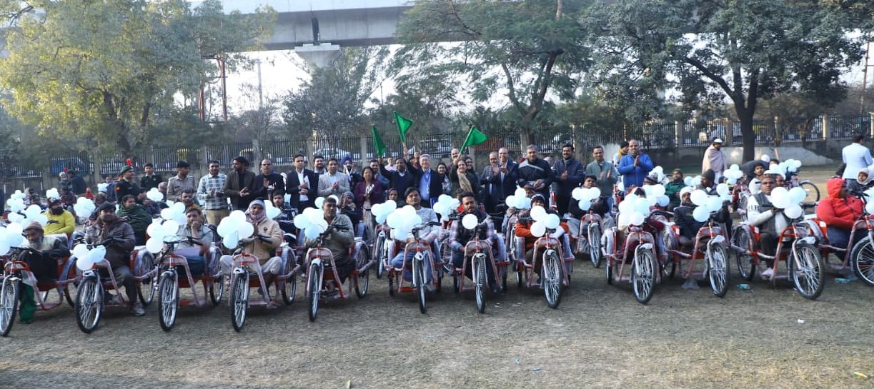 Assistive aids distribution drive in Meerut