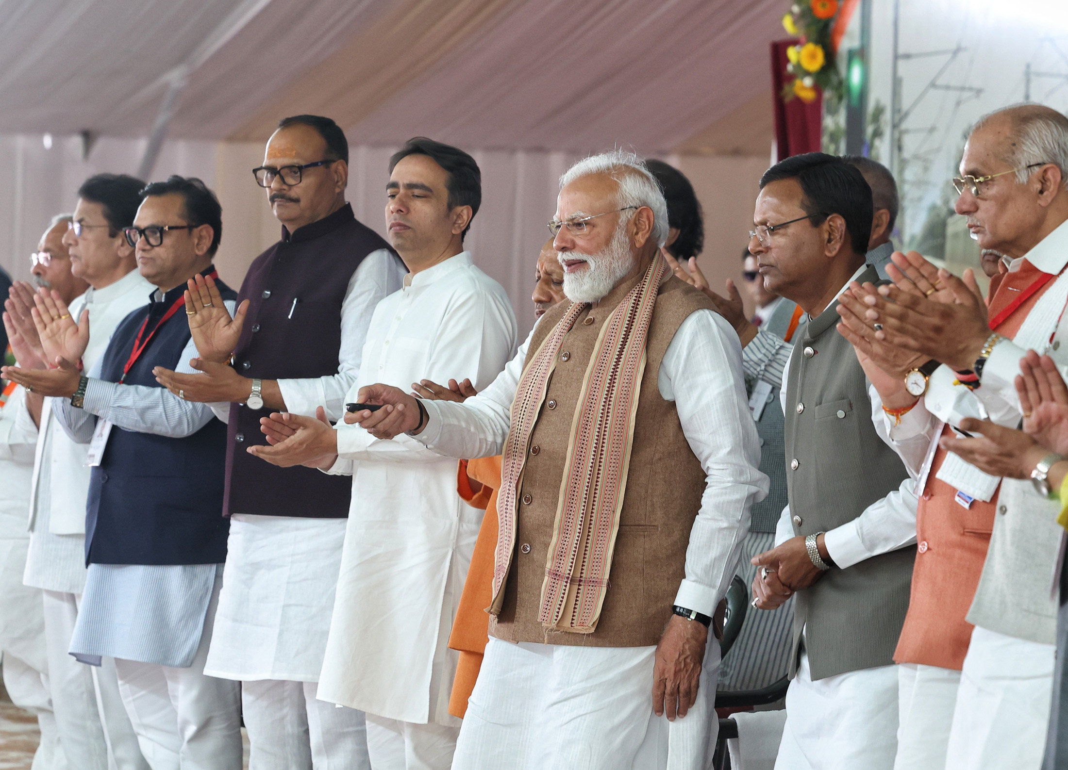 PM inaugurates and dedicates to the nation various projects in Meerut, Uttar Pradesh on February 22, 2026.