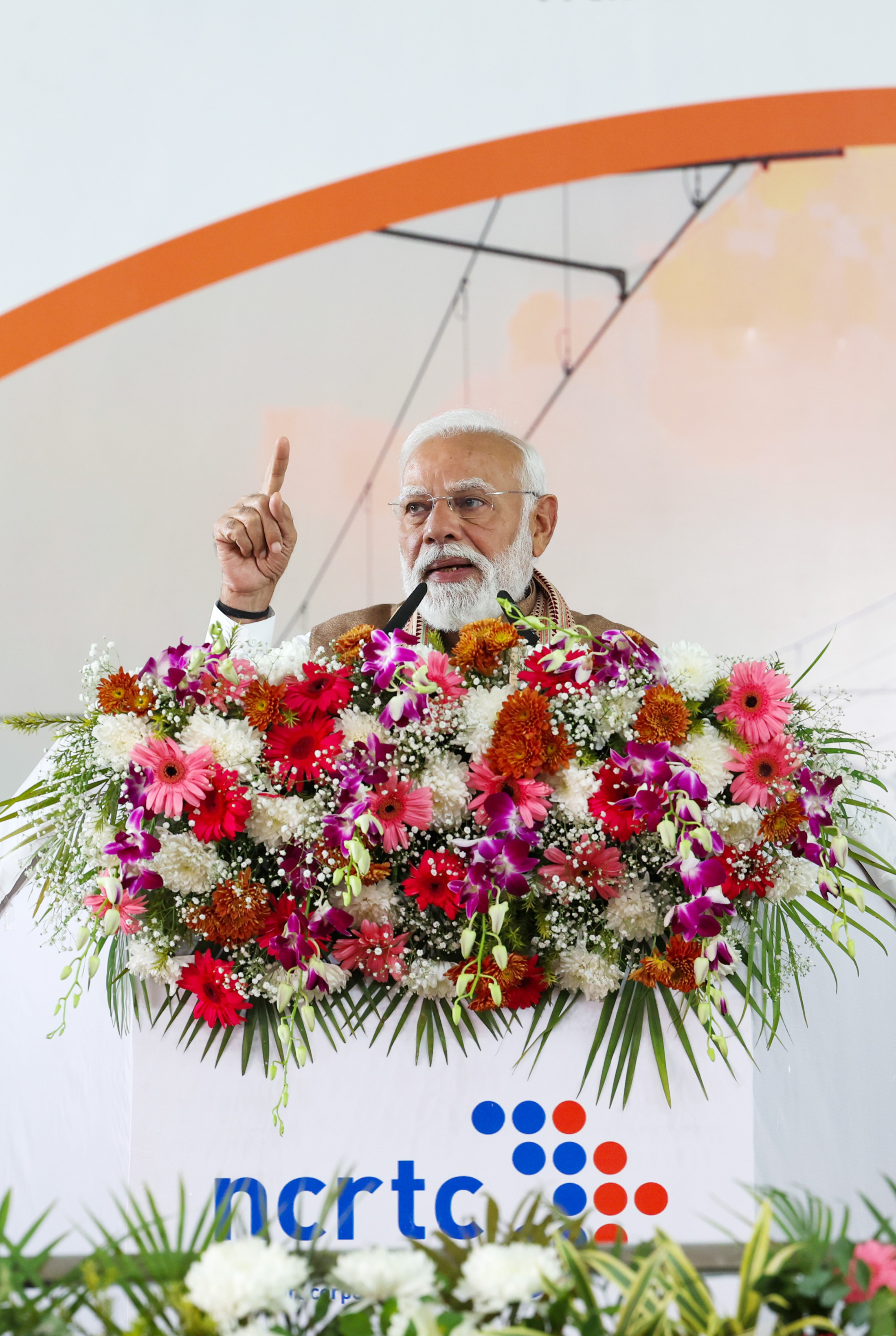 PM addressing at the inauguration and dedication of various projects to the Nation in Meerut, Uttar Pradesh on February 22, 2026.