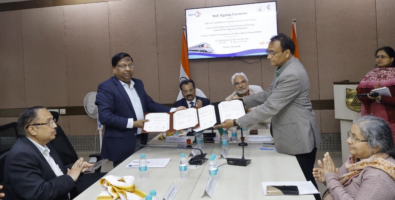 एनसीआरटीसी ने टीओडी को आगे बढ़ाने के लिए एसपीए दिल्ली के साथ साझेदारी की।