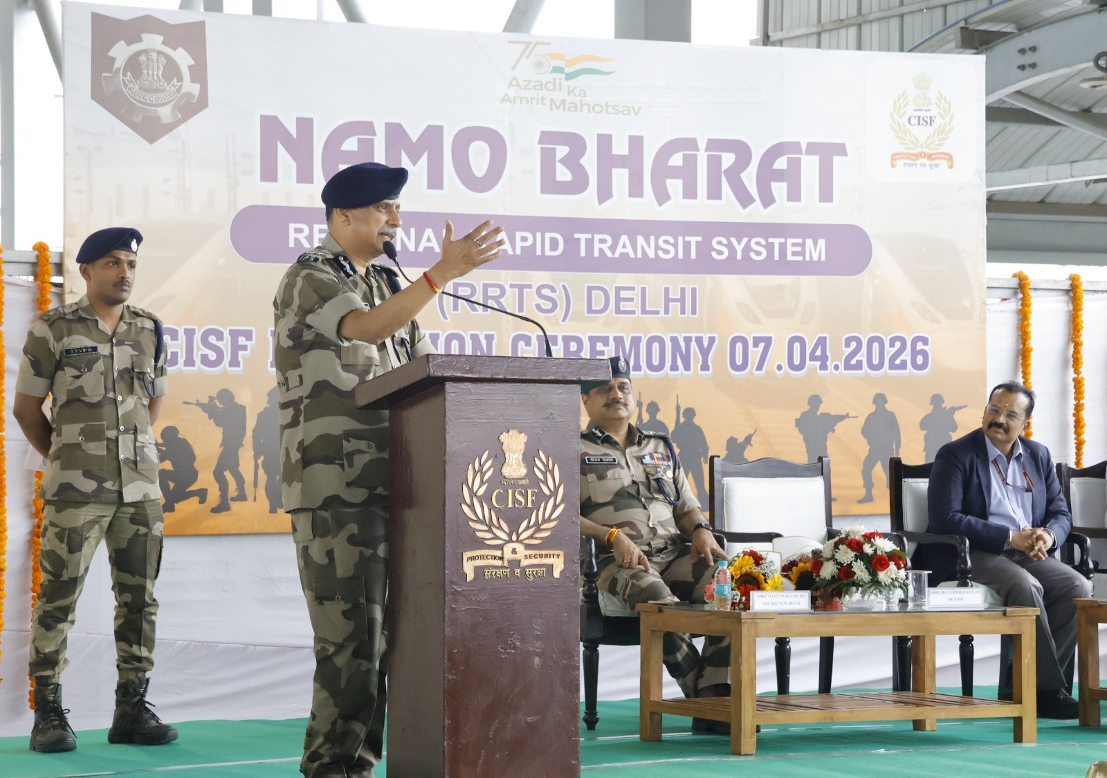 नमो भारत कॉरिडोर पर सीआईएसएफ तैनात