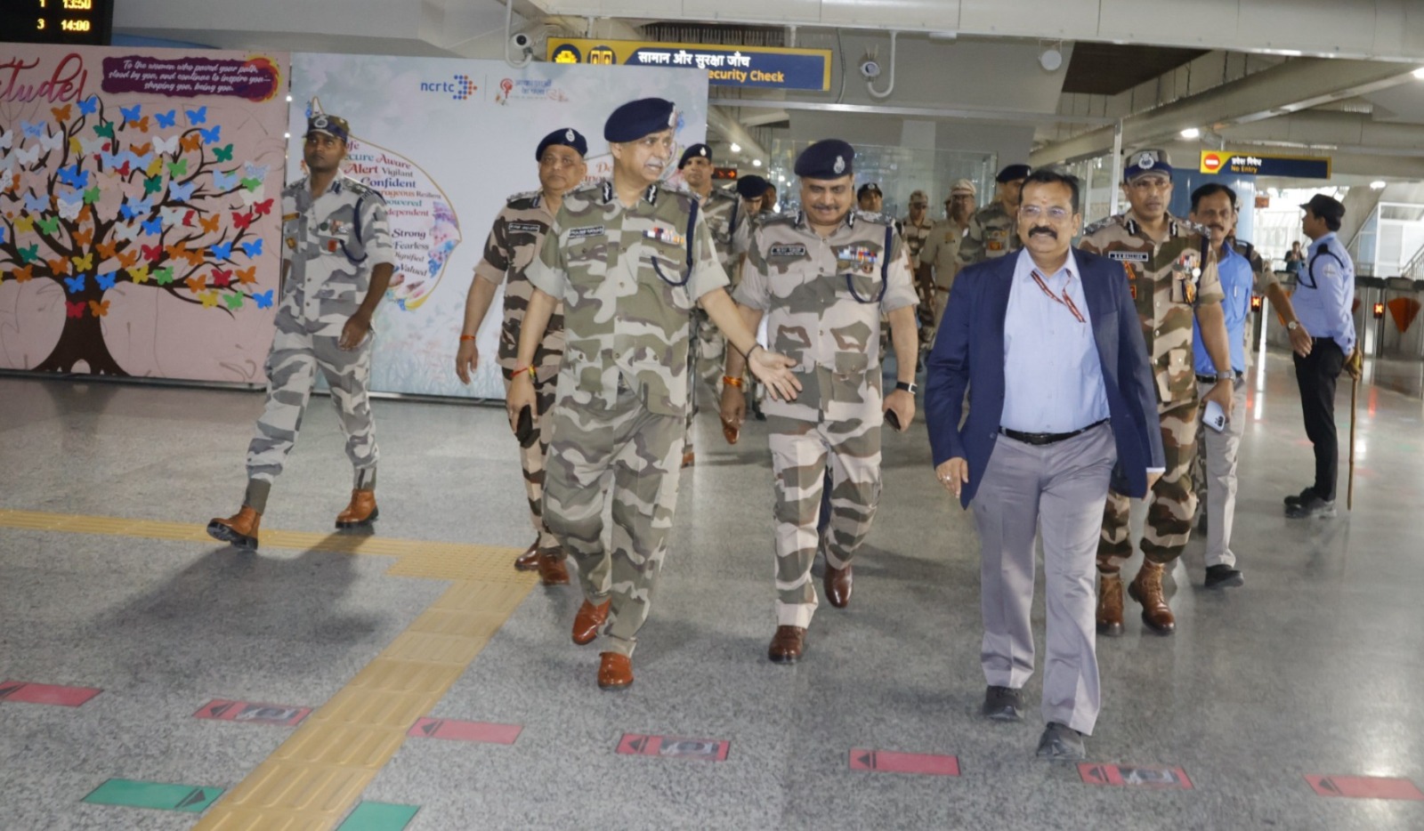 नमो भारत कॉरिडोर पर सीआईएसएफ तैनात